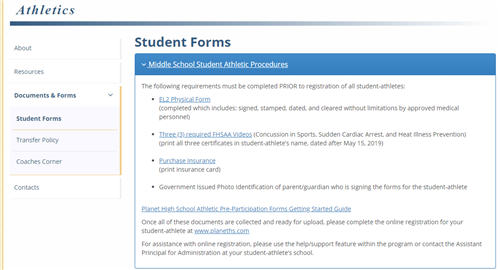 Student Forms 